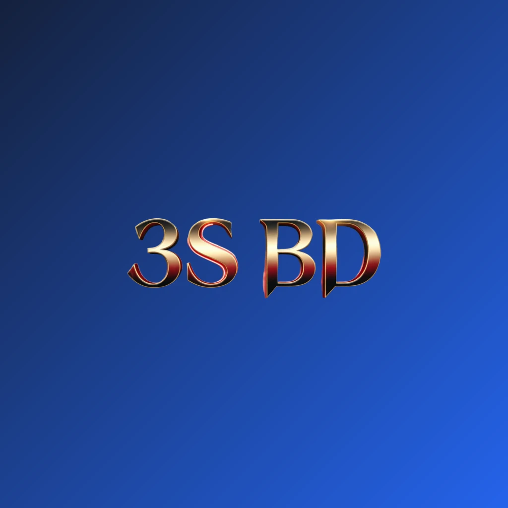 Luxury casino logo for 3S BD featuring rich gold gradient text with red and black accents, elegant lights, and a high-end entertainment style on a transparent background, designed as a horizontal rectangular wordmark suitable for a website header. Luxury casino logo for 3S BD featuring rich gold gradient text with red and black accents, elegant lights, and a high-end entertainment style on a transparent background, designed as a horizontal rectangular wordmark suitable for a website header.